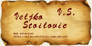 Veljko Stoilović vizit kartica